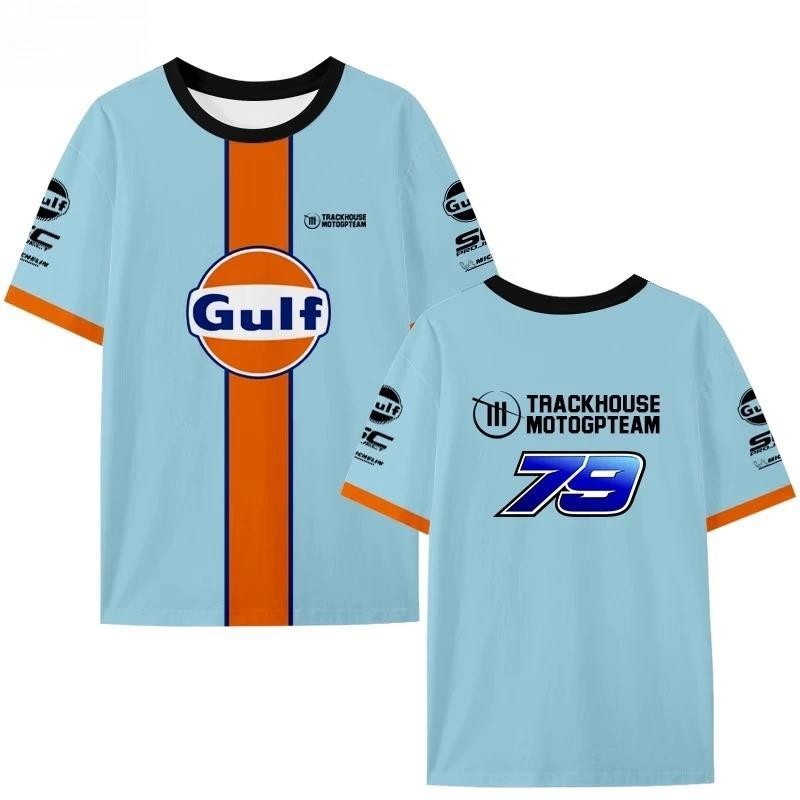 เสื้อแขนสั้น_trackhouse_gulf_oil_racing_สำหรับนักขี่มอเตอร์ไซค์