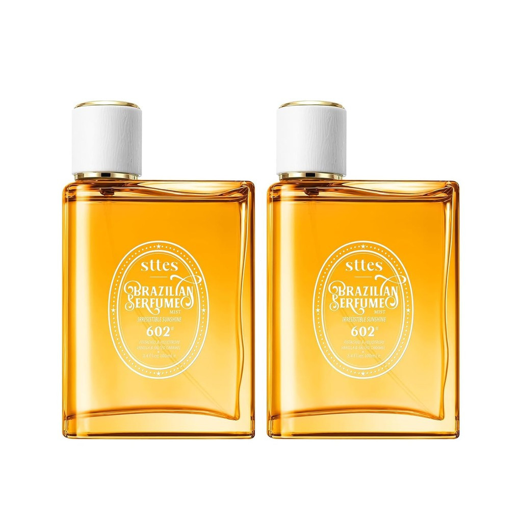 น้ําหอม 602 #Hard Resistance Sunshine (Caramel Vanilla) -Eau De Toilette, 2 ขวดรวม 6.8oz-Lasting Van