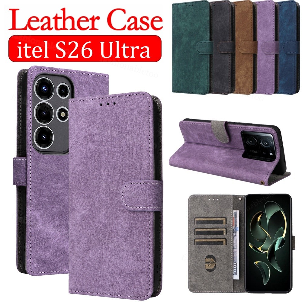 For itelS26Ultra Flip Leather Phone Case For itel S26 Ultra S26Ultra S26 SuperS26Ultra itelS26Ultra 