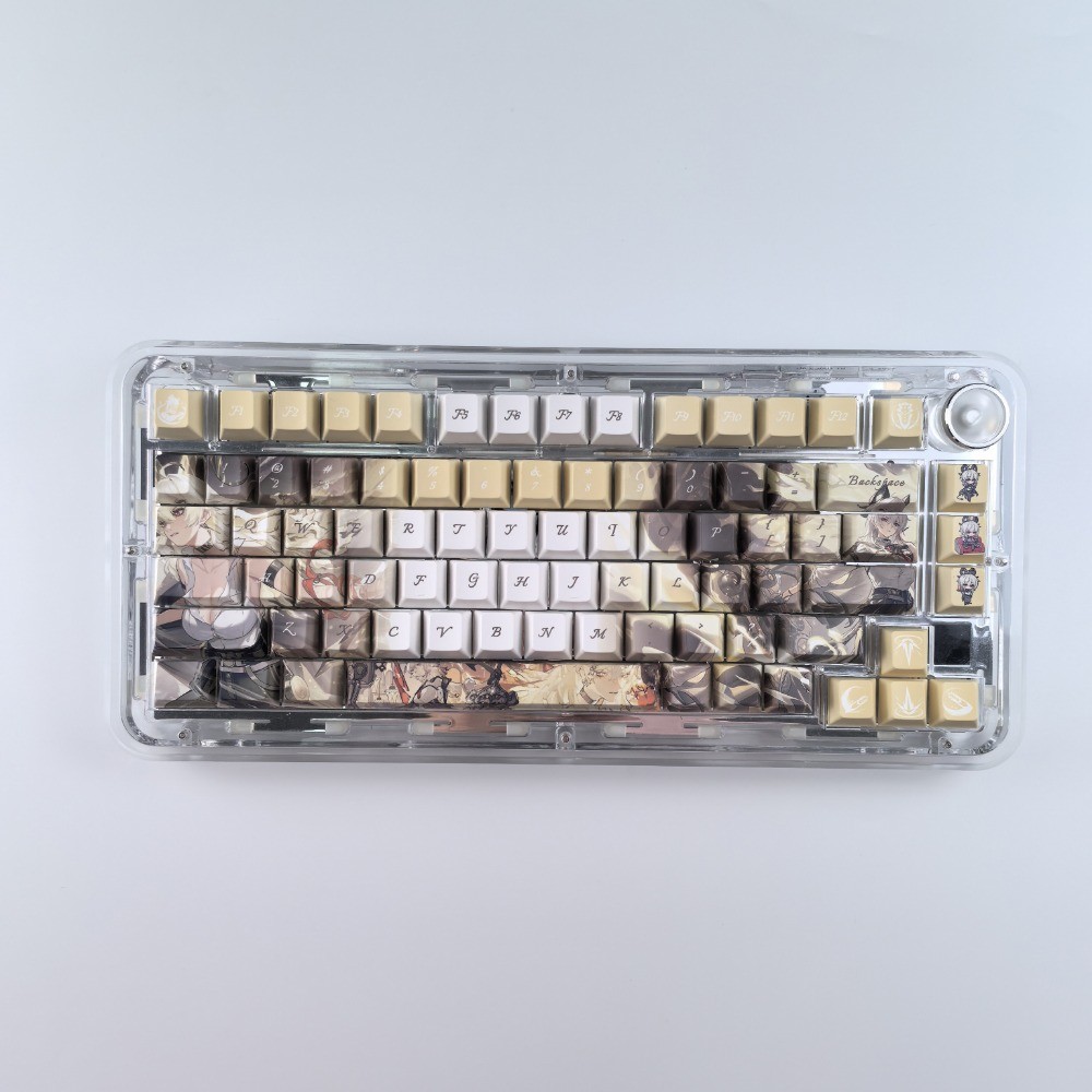 Zani Keycaps 120 คีย์โปรไฟล์เชอร์รี่ PBT Dye Sublimation Wooting Aula F75 Mechanical Anime Keycap Wu