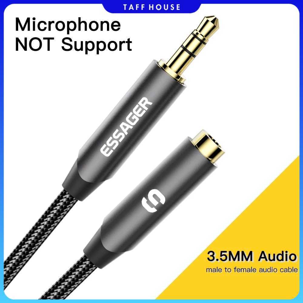 ESSAGER 3.5 มม.ชายหญิง HiFi TRS 3 ส่วน 2M แจ็คสายสัญญาณเสียง - EYPY335-YYA0G