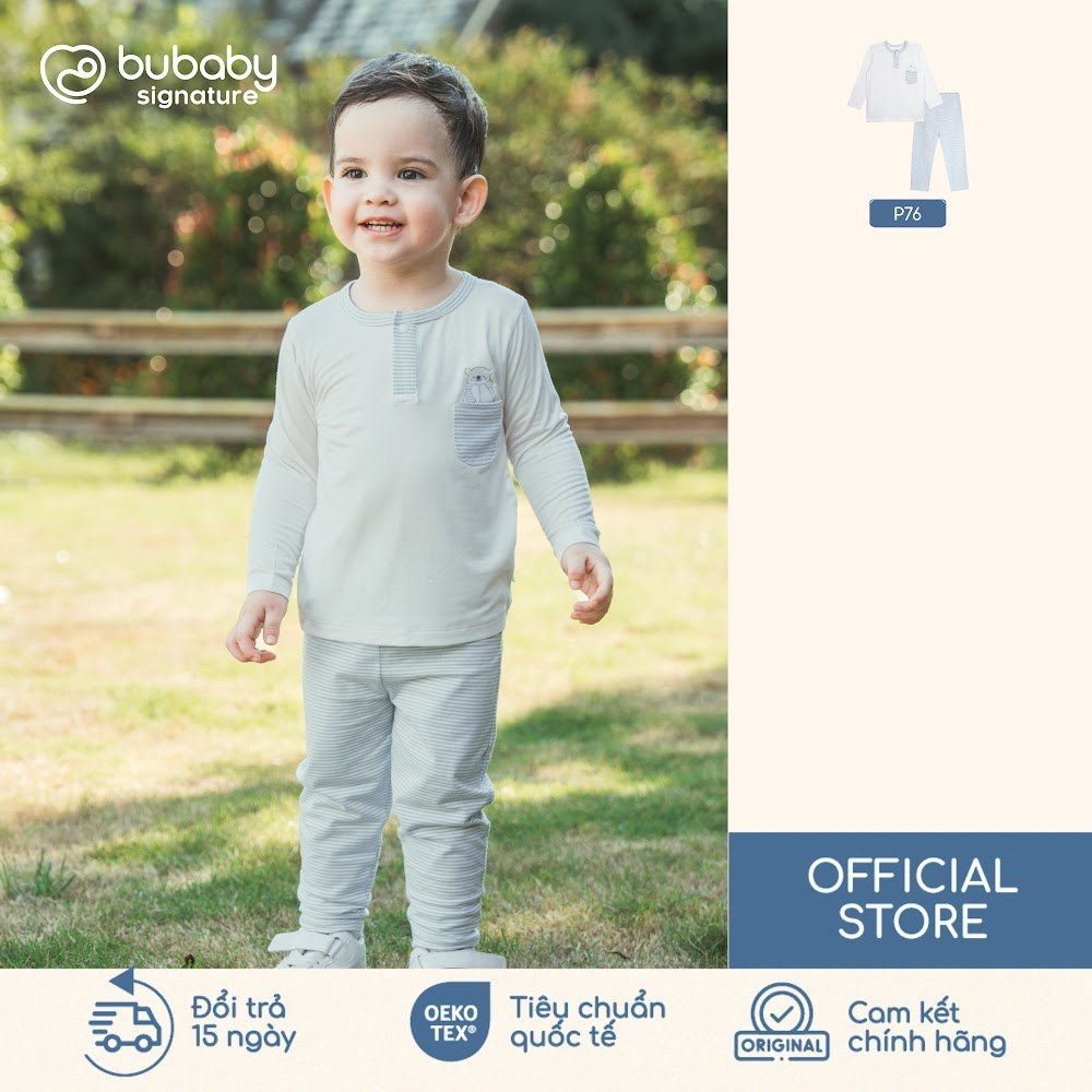 BU Baby (6M-5Y) BU Cotton BCT ชุดคอเต่าแขนยาว110305 | เสื้อผ้า BU ของแท้