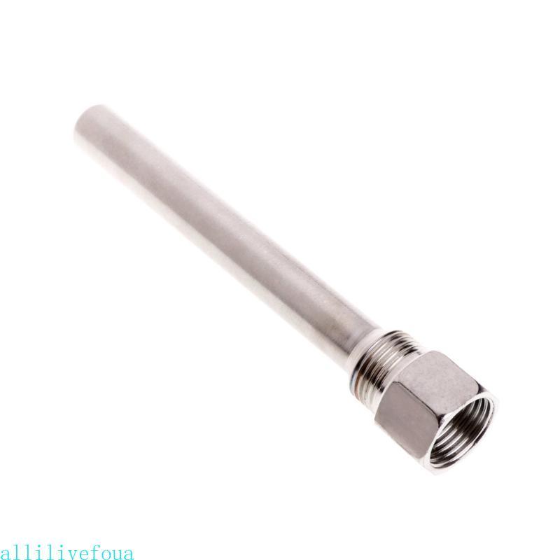 Allilivefoua Thermocouple Tube Thermowell 304 สแตนเลส 1 2 BSP G Thread OD6mm Immersion Sleeve Pocket