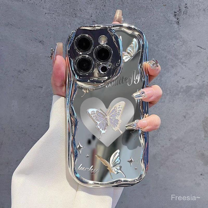 สร้อยข้อมือรูปหัวใจพร้อมเคสโทรศัพท์ถุงลมนิรภัยเข้ากันได้กับ iPhone13, 14, 15, 11, 12, 16, 17, 15PLUS