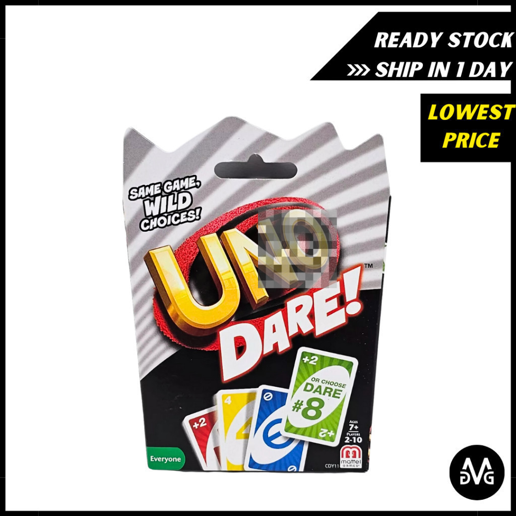 Uno Dare Card Game For Friends Family Uno Collection Uno Flip No Mercy All Wild Party Board Game Pil