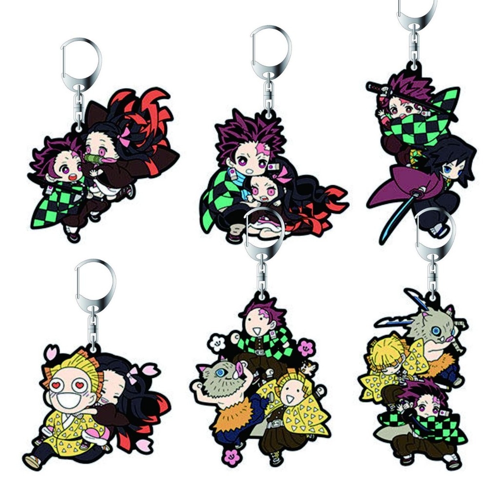 Anime Demon Slayer Nezuko Tanjiro พวงกุญแจอะคริลิคสองด้าน
