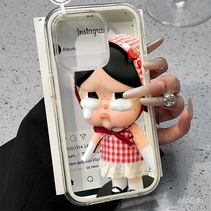 เคสโทรศัพท์เหมาะสําหรับiPhone 7 8 X XS XR XSMAX 11 12 13 14 15 16 17 Pro max Plus Airกระโปรงสีแดงร้อ