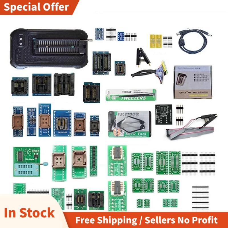 T48 TL866II USB Universal Programmer สําหรับ T48 USB Universal Programmer 42 อะแดปเตอร์สนับสนุน 7386