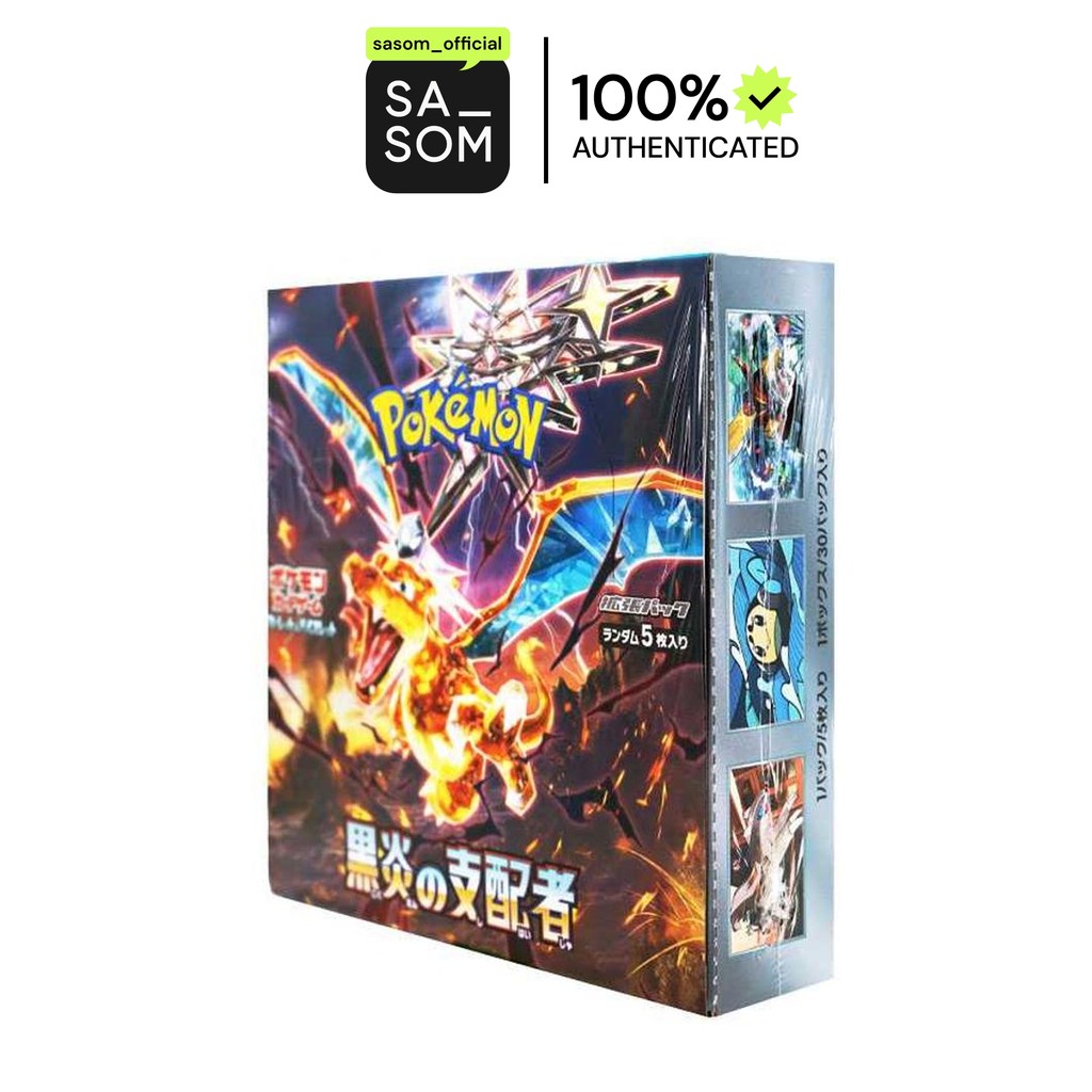 Pokemon Card Game Scarlet & Violet Expansion Pack "Ruler of the Black Flame" Box | ของแท้ ตรวจสอบโดย