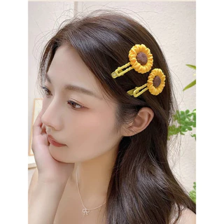 Vogue🌟พร้อมส่ง🌟 กิ๊ปลายดอกไม้ ทานตะวัน สีเหลืองสวยสดใส (VO-61)