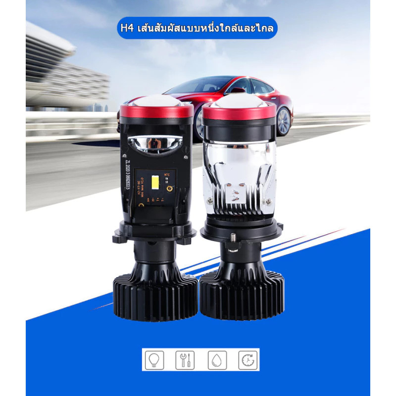 📌NEW📌Y19/Y22ไฟหน้า led H4 - ลูเมนสูง ไดรฟ์ขวา RHD ซ็อกเก็ตH4 ไฟหน้ารถยนต์ขนาดเล็ก สว่างที่สุดของ Yทุ