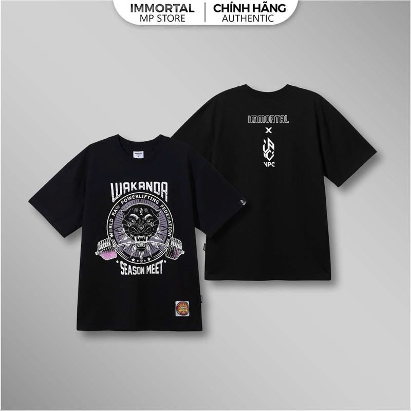 [ Immortal 2025 ] เสื้อยืดกีฬา Oversize ผู้ชาย Immortal Wakanda Cotton 100