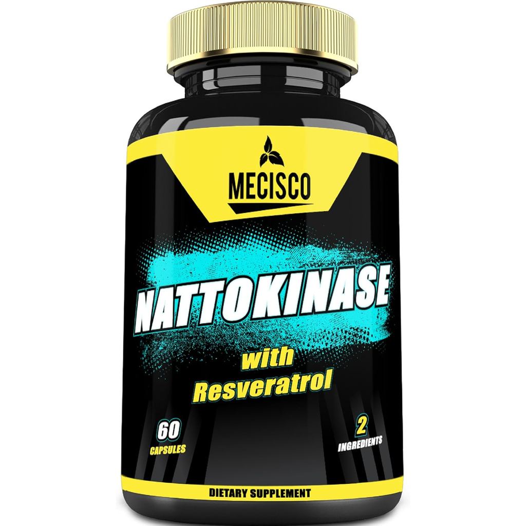 อาหารเสริม Nattokinase 4000 FU 200mg พร้อม Trans-Resveratrol - เสิร์ฟละ 3200 มก. เพื่อสุขภาพหัวใจ