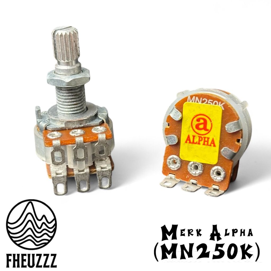 Original Alpha MN250K สเตอริโอผสม Taper Bass กีตาร์ Potentiometer