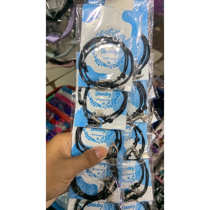 COUPLE BRACELET/BLACK COUPLE BRACELET