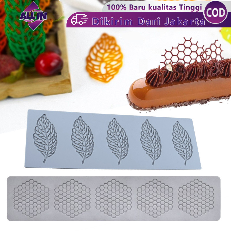 เครื่องมือตกแต่งเค้กซิลิโคนรังผึ้ง 3 มม. สําหรับพุดดิ้ง Tuile สต็อกโดยตรง