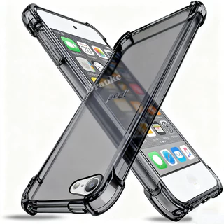 เคสโทรศัพท์สําหรับ แอปเปิล ไอพอด สัมผัส 5 6 7 ซิลิโคนเหลวใสยืดหยุ่นกึ่งโปร่งใส ต่อต้าน-สีเหลือง ฝาครอบที่มี 4 มุมป้องกันวุ้นกร