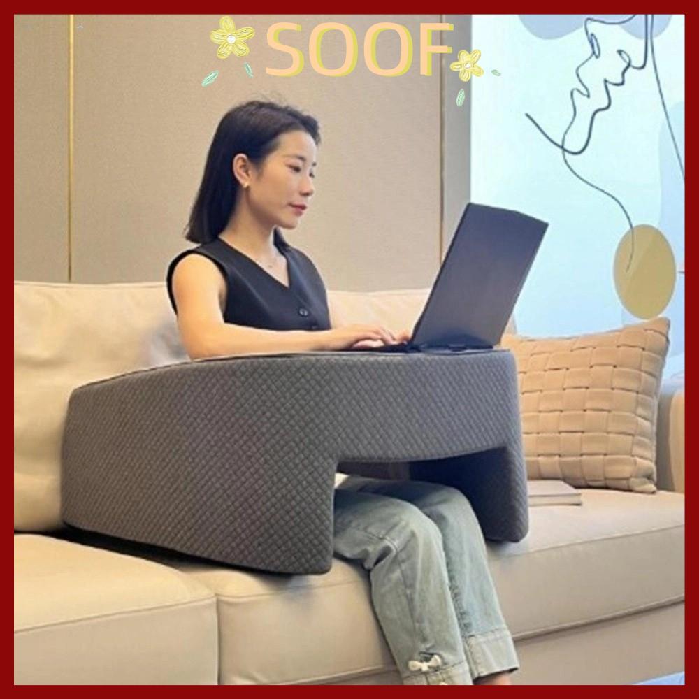 in stockSOOF Book Reading Pillow, with Storage Bag High Density Sponge Arm Rest Pillow, Multi Functional Extra Large สบาย Desk Office Mat For Gaming Reading Working