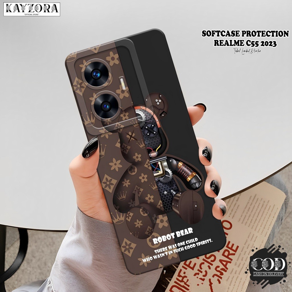 เคสโทรศัพท์ HP ล่าสุด Realme C55 - เคสแฟชั่นอนิเมะ - ซิลิโคนกล้อง Pro - Realme C55 Softcase - เคส Re