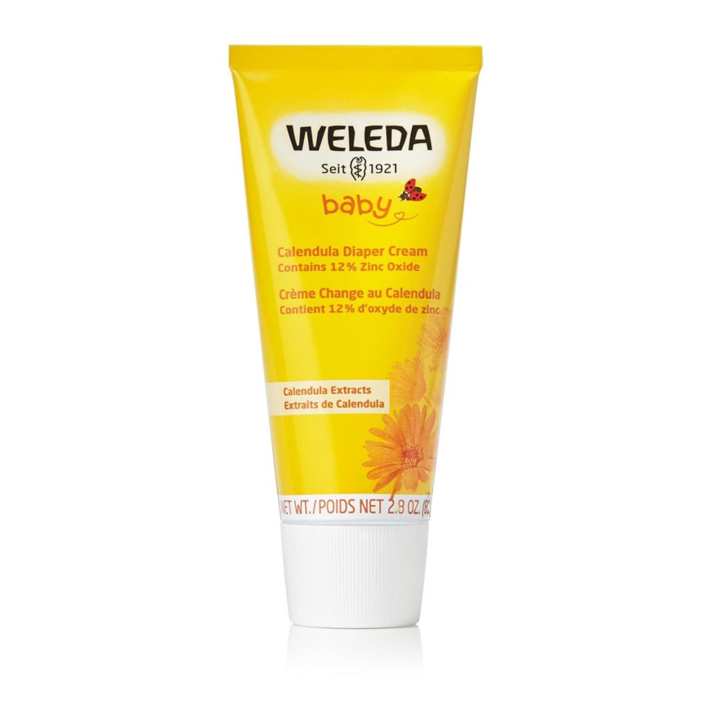 Weleda Baby Calendula Diaper Cream, 2.8 ออนซ์, Plant Rich Protection with Calendula, Chamomile, Swee