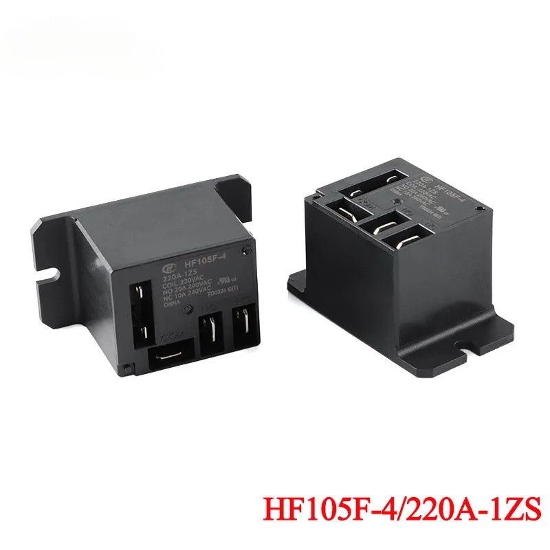 2 ชิ้น/1 ชิ้น HF105F HF105F-4/220A-1ZS HF105F-4-220A-1ZS 30A 220VAC 5Pin High Power Relay Relais Rel