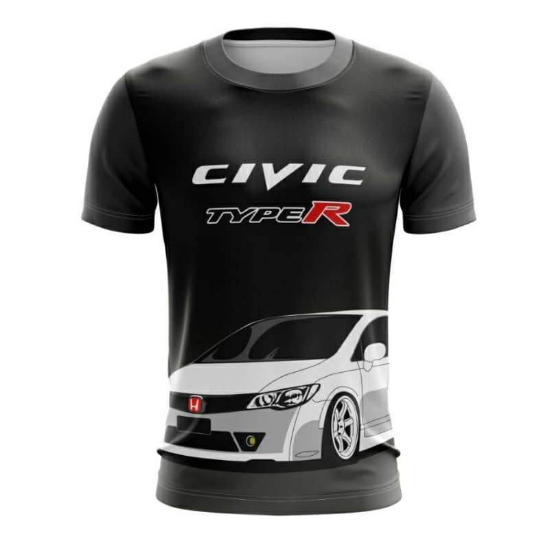 เสื้อยุค Honda Civic Type R ฉบับพิเศษ | ชุดแต่งรถยนต์แบบ Sublimation