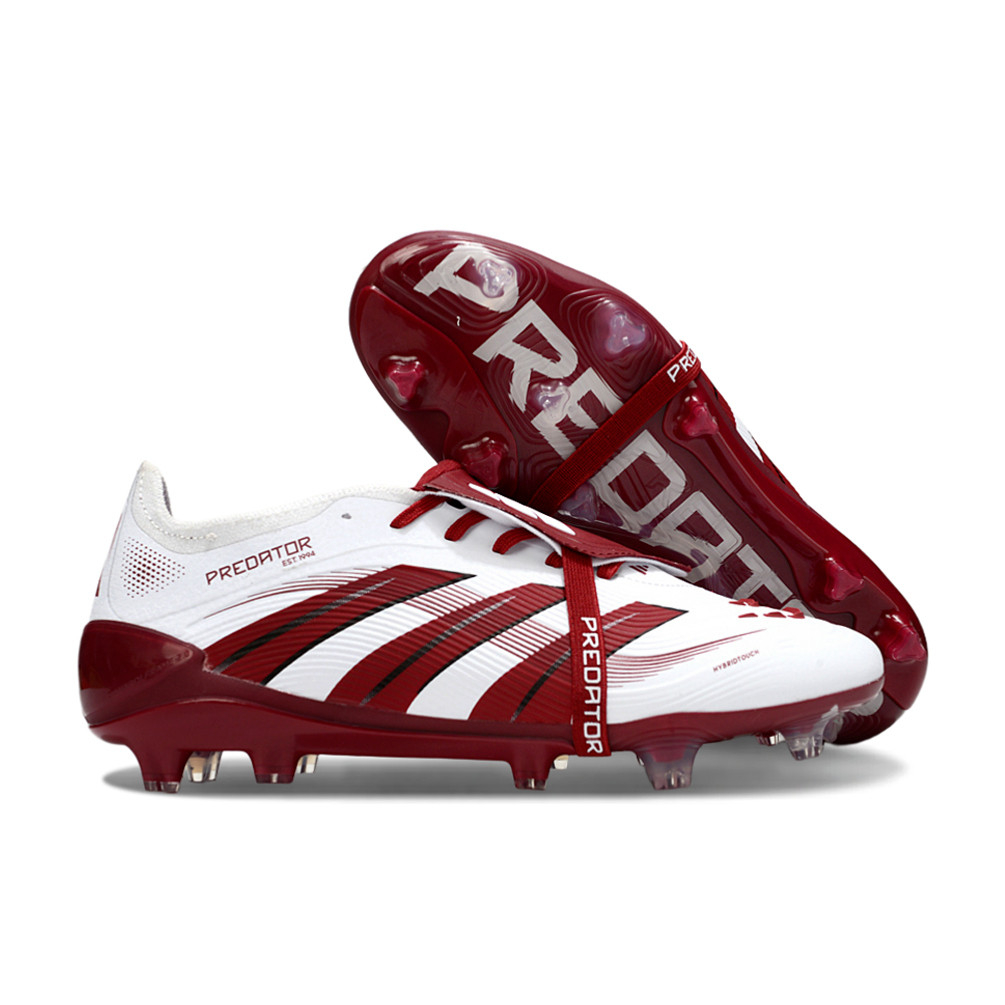 35-46 ขนาดยี่ห้อใหม่ Predator ความแม่นยํา + 25th Elite FG Beckham Predator 25 สายคล้องคอถักลิ้นรองเท