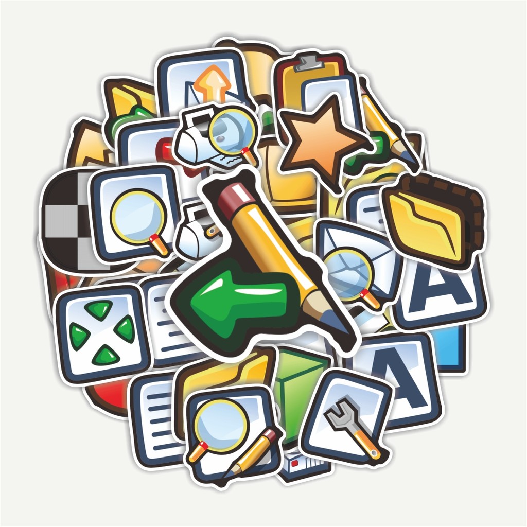 สติ๊กเกอร์แพ็ค Gr A Dq Icon สติ๊กเกอร์ | สติ๊กเกอร์ TUMBLR | สติ๊กเกอร์แล็ปท็อปสําหรับกระเป๋าเดินทาง