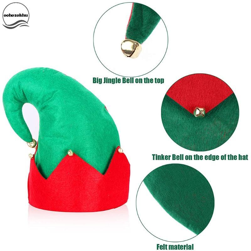 Ooh 3 ชิ้นผู้ใหญ่เด็กคริสต์มาสหมวกและรองเท้าชุด Christmas Party เครื่องแต่งกาย Fairy Theme คอสเพลย์ 