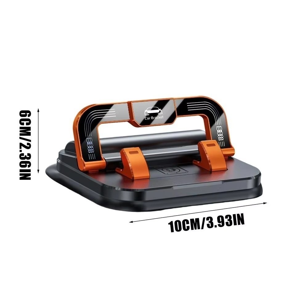 แท่นยึดโทรศัพท์มือถือ ฟอง กันลื่นพร้อมแผ่นตัวเลขที่ยึดโทรศัพท์ในรถยนต์,ที่วางโทรศัพท์แบบแท่งออกแบบ 2-ใน-1 แบบปรับได้แบบพกพาสําหรับนั่งแชร์ - รูปที่ 3