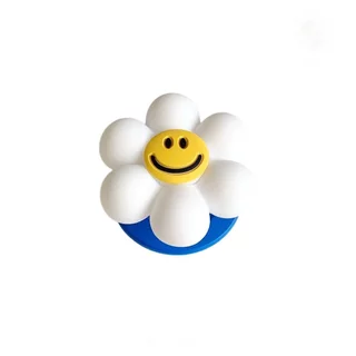 สร้างสรรค์ซิลิโคนหน้ายิ้มเดซี่เหมาะสําหรับ แม็กเซฟ วงเล็บแม่เหล็กดูดซับที่แข็งแกร่งหดสก์ท็อปถุงลมนิรภัยหญิง