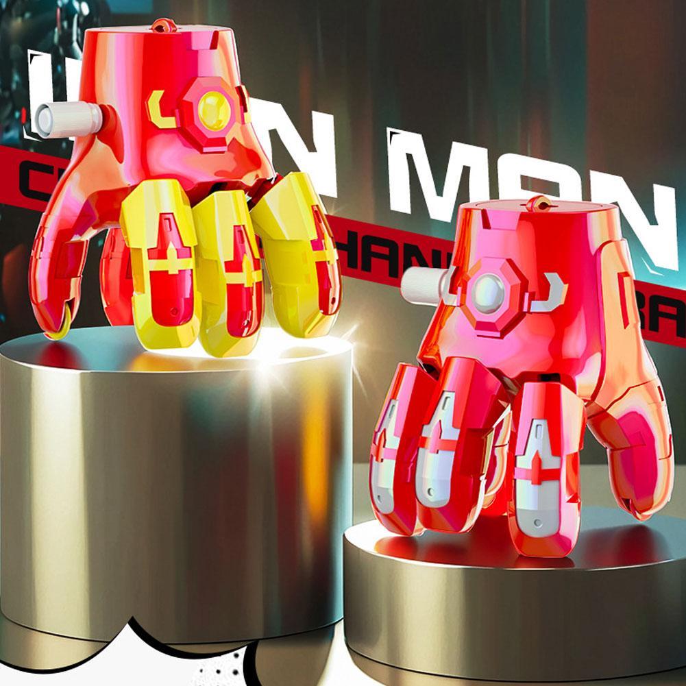 Iron Man สําหรับเด็กบุคลิกภาพใหม่ Cool อะนิเมะ Articulated Clockwork ถุงมือคลานของเล่น W2r0