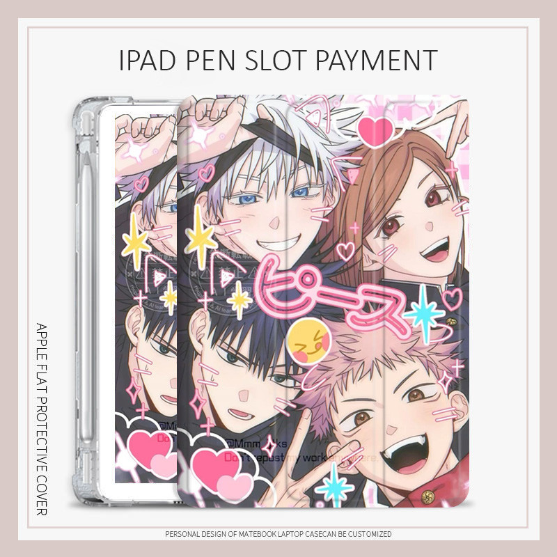 Jujutsu Kaisen A16 air M3 M5 air4/5/6 air7 10.2 gen7/8/9 mini4/5/6/7 8 iPad ใหม่ pro11 pro12.9 air13 gen10 gen11 2026 กรณี
