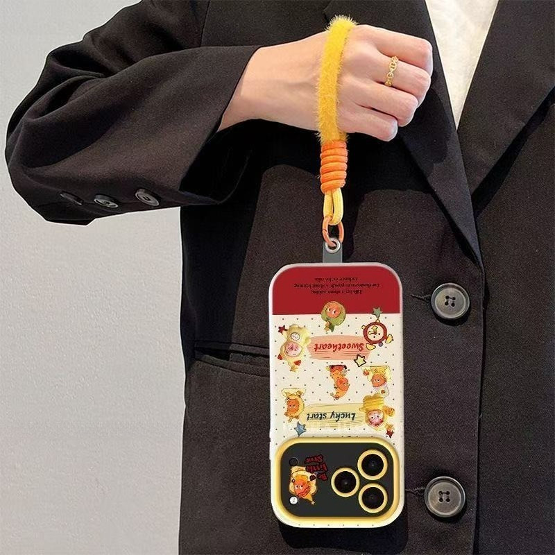 สําหรับ IPhone 17 Air 16 15 14 13 12 11 Pro Max X XR XS Max 7 8 Plus น่ารัก Lucky English Star 17 ใหม่หน้าต่างขนาดใหญ่ตุ๊กตาเชือกแขวนเคสโทรศัพท์ปกอ่อน ราคา ถูกที่สุด ดีลบีเคเค แกลเลอรีภาพที่ 4