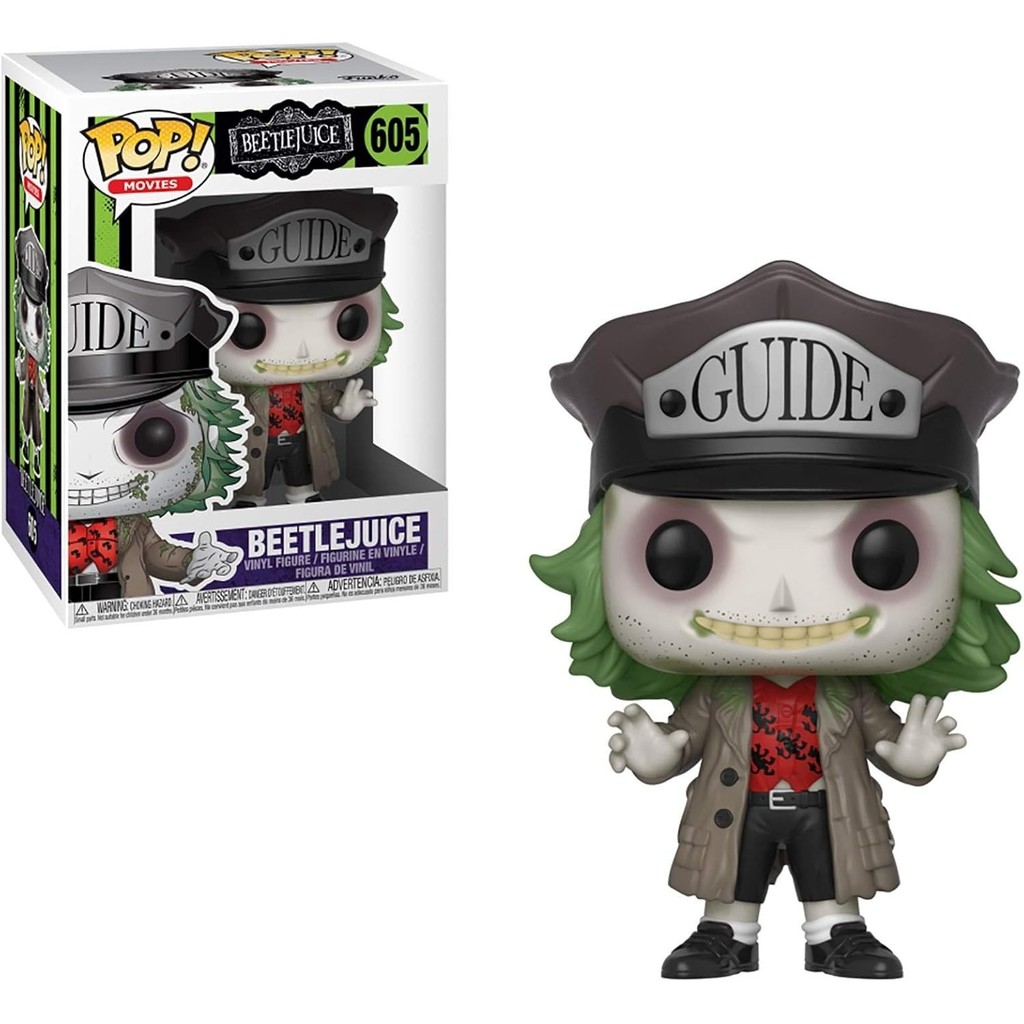 Funko Pop Horror Beetlejuice Beetlehece พร้อมหมวกสะสมรูป 605