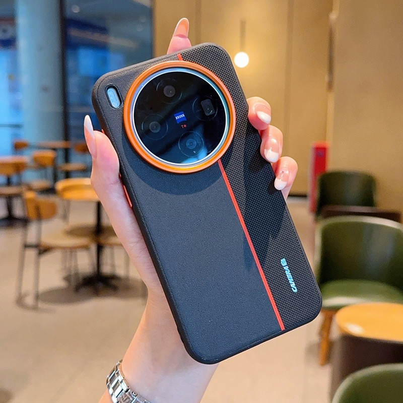 เลนส์โลหะ Ring & ปุ่ม Tri สี Splicing หนังสําหรับ Vivo X300 Pro X200 Ultra X200S Pro Mini IQOO15 ฝาครอบโทรศัพท์ ราคา ถูกที่สุด ดีลบีเคเค แกลเลอรีภาพที่ 6