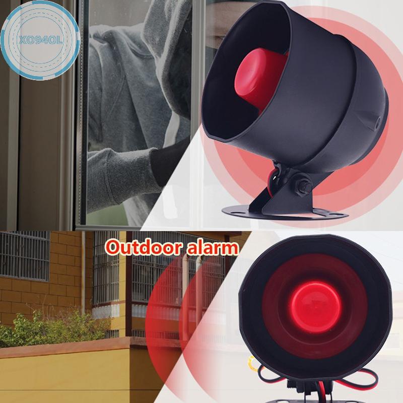 Xo94ol WiFi Siren Alarm System ไร้สาย Loud Sound Alert Siren Kit Smart Life Siren เข้ากันได้กับ Home