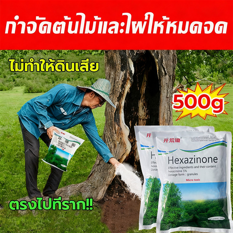 【สร้างมาเพื่อฤดูฝน】สารกำจัดก่อไผ่ ผงกำจัดกอไผ่ 500g ยากำจัดต้นไม้ สูตรเข้มข้น ยาฆ่าตอต้นไม้ ยาฆ่าต้นไม้ใหญ ไม่ทำลายดิน