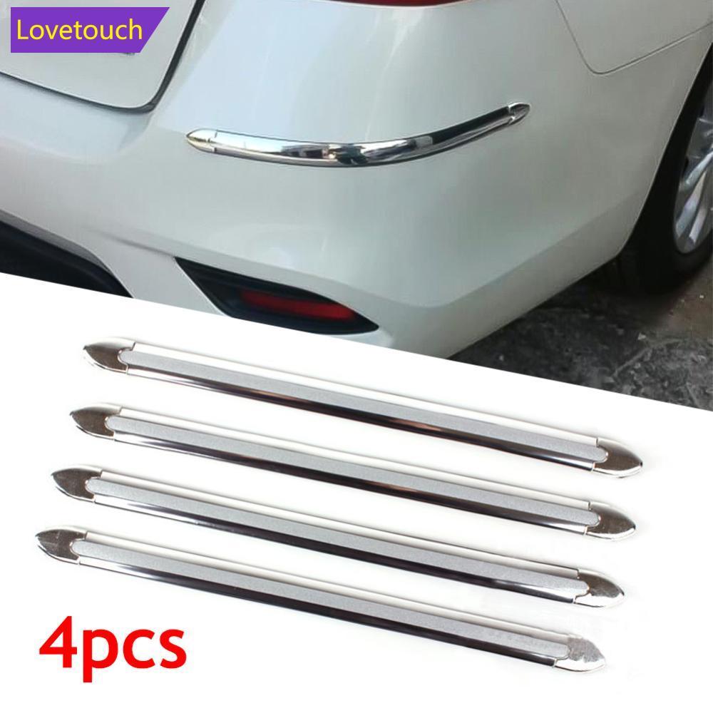 LOVETOUCH 4 ชิ้นรถขอบกันชน Protector Strip GUARD Anti-collision Strip Protector ป้องกัน GUARD Bar An