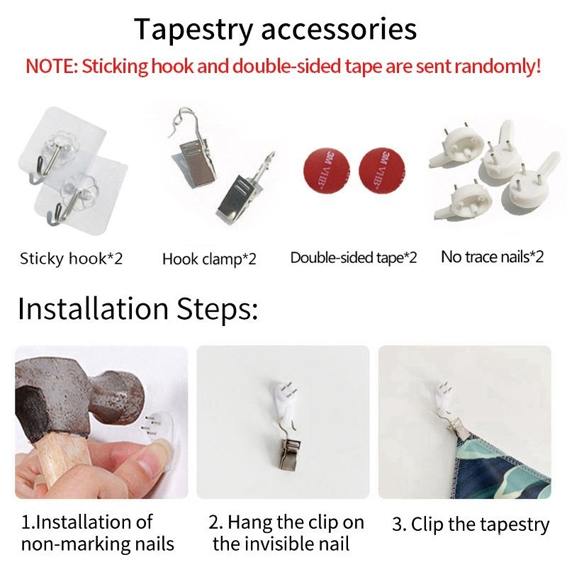 พรมแขวนผนังพิมพ์ลาย Happy Birthday สําหรับตกแต่งปาร์ตี้วันเกิด - รูปที่ 7