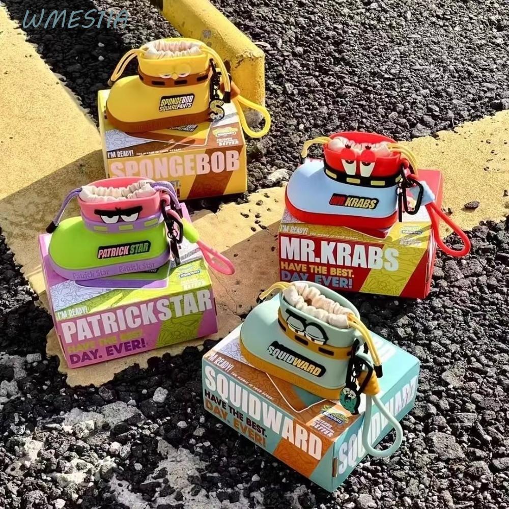 กระเป๋ากันน้ำ SpongeBob SquarePants แบบพวงกุญแจ พร้อมลาย Squidward Tentacles และ Captain Krabs สำหรับผู้หญิง