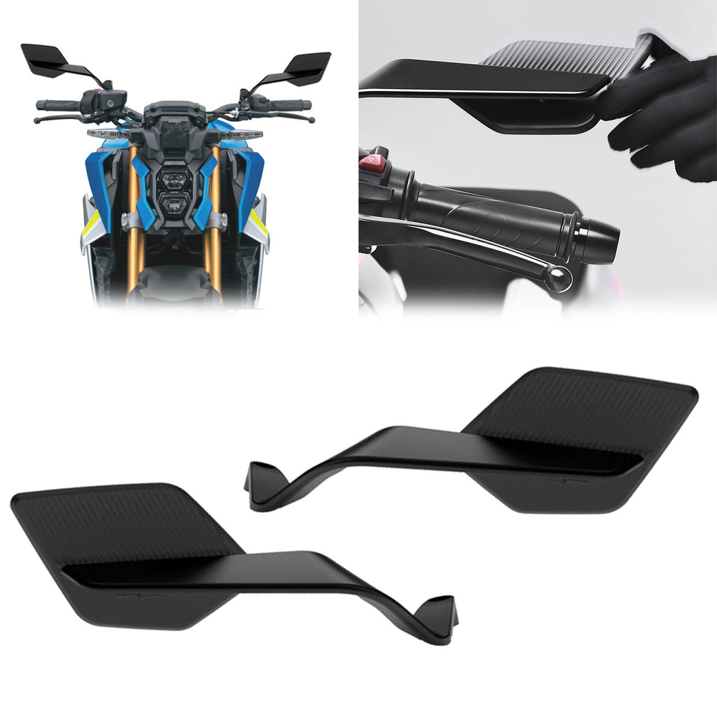 สําหรับ GSX-ส1000 2021-2025 ใหม่กระจกมองหลังถนนรถปรับที่มองไม่เห็นกระจกปีกคงที่หมุนกระจกมองข้าง gsx1
