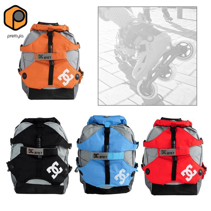 กระเป๋าเป้สะพายหลังสำหรับใส่อุปกรณ์สเก็ต ปริมาณความจุขนาดใหญ่ สำหรับสเก็ตรองน้ำแข็งและโรลเลอร์สเก็ต