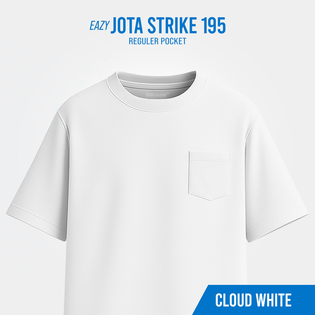 เสื้อยืด HOOLIGANS Jota Strike EAZY 195 - Cloud White