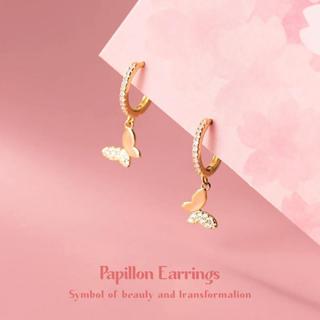 Papillon Earrings ต่างหูเงินแท้ S925 [MERCELO]