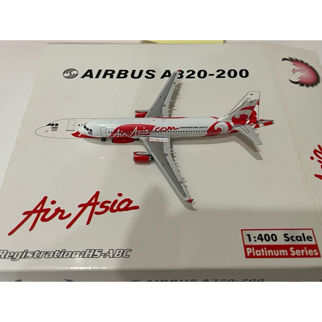Phoenix Thai AirAsia รุ่น 320-200 HS-ABC 1: 400 โมเดลเครื่องบิน ยี่ห้อ: Phoenix Air Company: Thailan