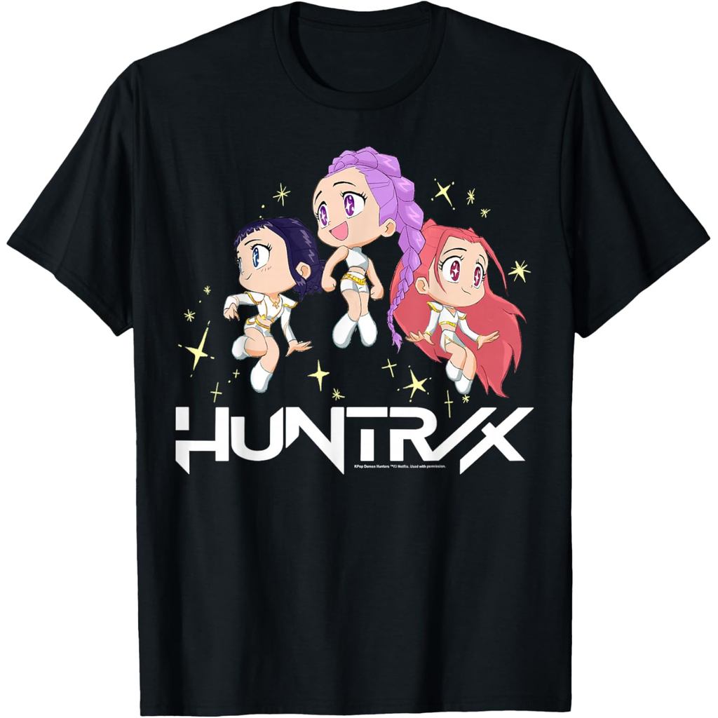 Baju Demon Slayer HunterXHunter ผ้าฝ้าย 100% Unisex Sparkling Chibi Group Cool Graphic Casual Street