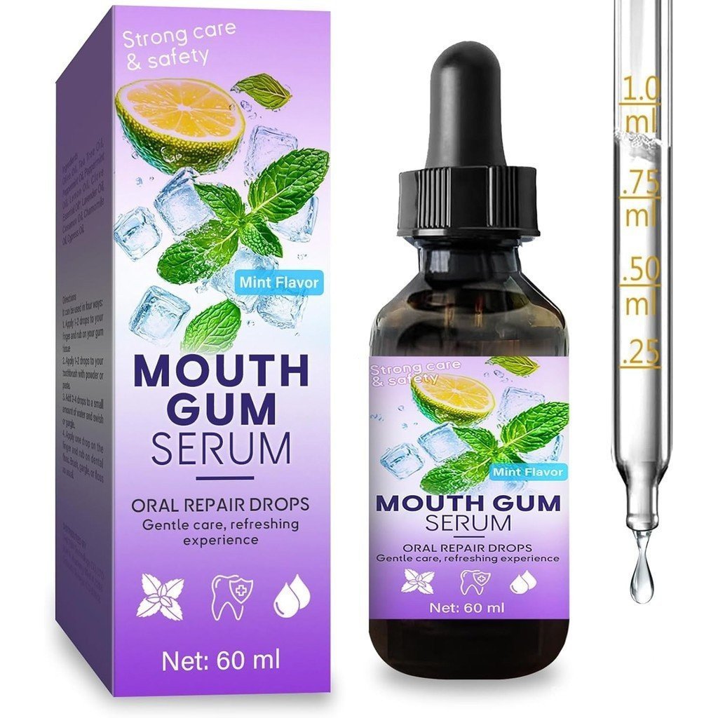 Gum Restore Drops - Gum Repair for Receding Gums Treatment, Gum Regrowth Treatment Drops for Dry Mou