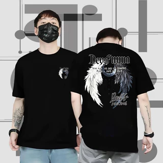 Basi💥เสื้อแฟชั่น เสื้อยืด oversize ผ้าฝ้าย100% แนวสตรีท ไม่ต้องรีดผ้า สวมใส่สบาย ผ้านิ่ม ลาย "DONFS"