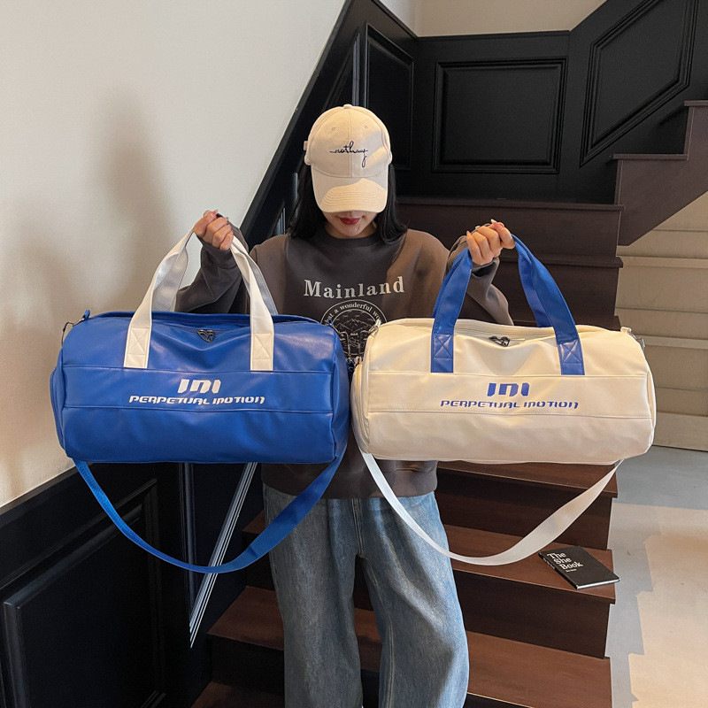 กระเป๋ายิมสไตล์ใหม่แห้งแยกเปียกกระเป๋าถือกีฬาเวอร์ชั่นเกาหลีกระเป๋าเดินทางพักผ่อนกระเป๋าว่ายน้ําโยคะความจุขนาดใหญ่